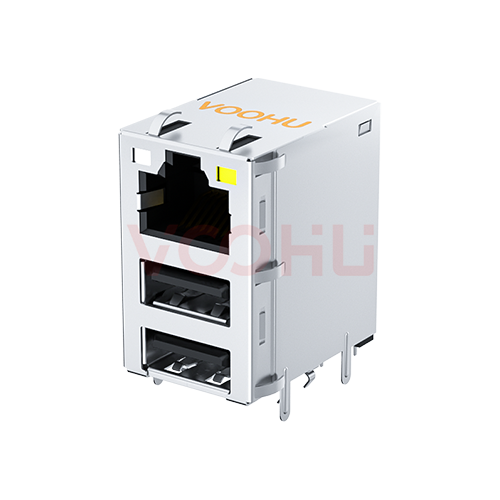 SYT711U3Q692DF5WDBN2359  1*1 LED GO/Y DIP RJ45+双USB3.0 2.5G