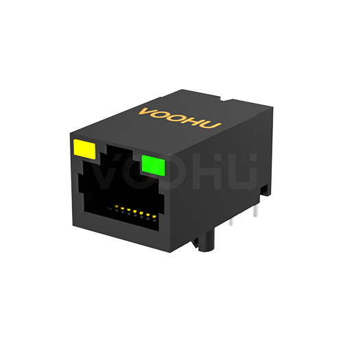 SYT311B002JB1A4DN  90&deg; 侧面插入 1*1 开口朝上 Y/G 10/100M  RJ45连接器