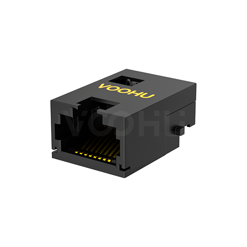 SYT1511B083IWW4CBD057  90&deg; 侧面插入 1*1  开口朝上 10/100BASE DIP 沉板RJ45