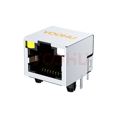 WH56A3188(5)011101 1*1 90&deg; LED（左黄 右黄绿）RJ45网络接口
