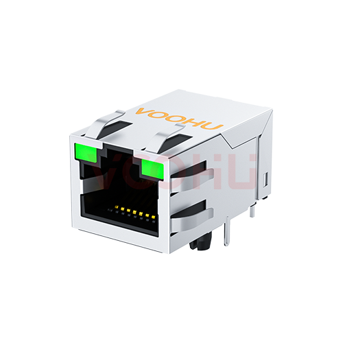 SYT311B019DB3A4DPN无6脚   90&deg; 侧面插入 1*1 开口朝上 G/G 10/100M POE350mA RJ45连接器