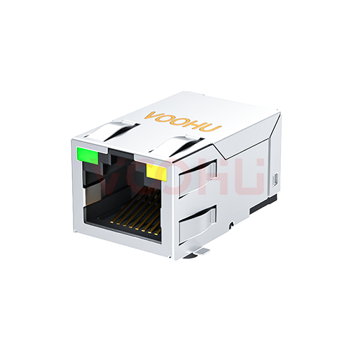 SYT311B093DA2A7S009  90&deg;  1*1 开口向上 LED G/Y 带弹片 SMT 10/100BASE  RJ45