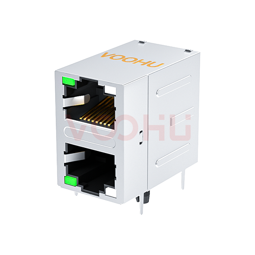 WH59G8281613C92 2*1 90&deg; 100/1000BASE RJ45网络接口