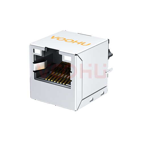 SYT511B142NG4A10DPQB19359 RJ45 180&deg; 1*1	 10/100M	POE：600mA	LED：GY/GY RJ45网络接口