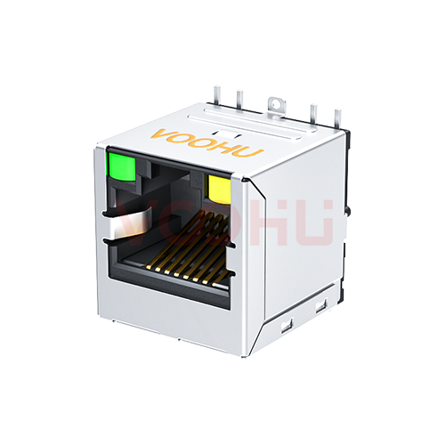 SYT511B093AA2A7S359 180&deg; 1*1 100M LED：G/Y SMT  RJ45网络接口