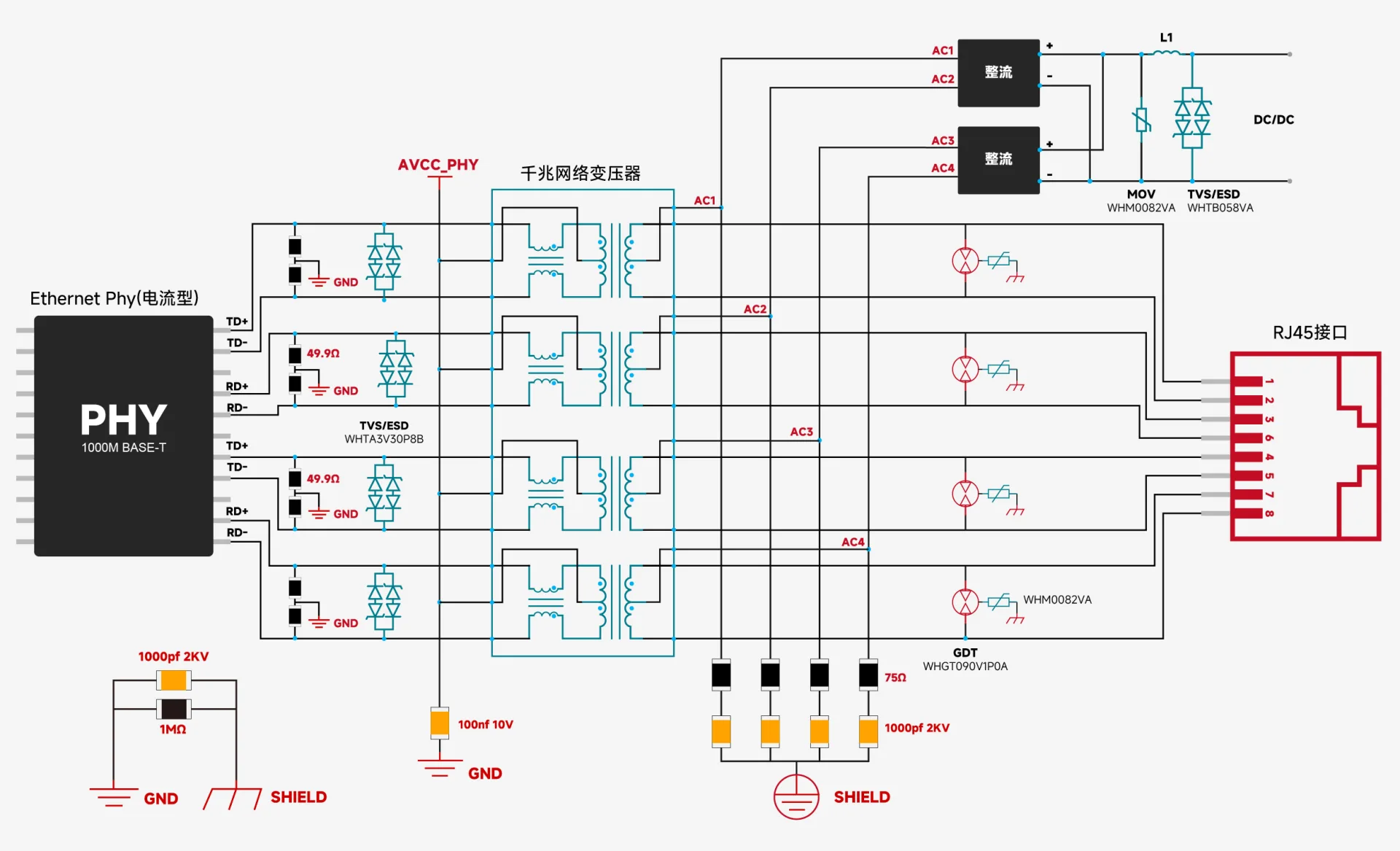 PoE以太网供电技术讲解_参考电路与PCB布局_沃虎电子(VOOHU)